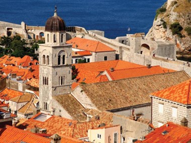 Stradun and Old City Stone Walls